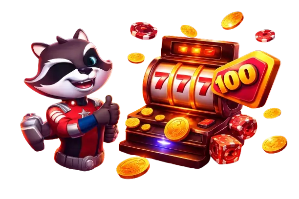 $100 no deposit bonus 200 free spins real money casino bonus slot machine illustration